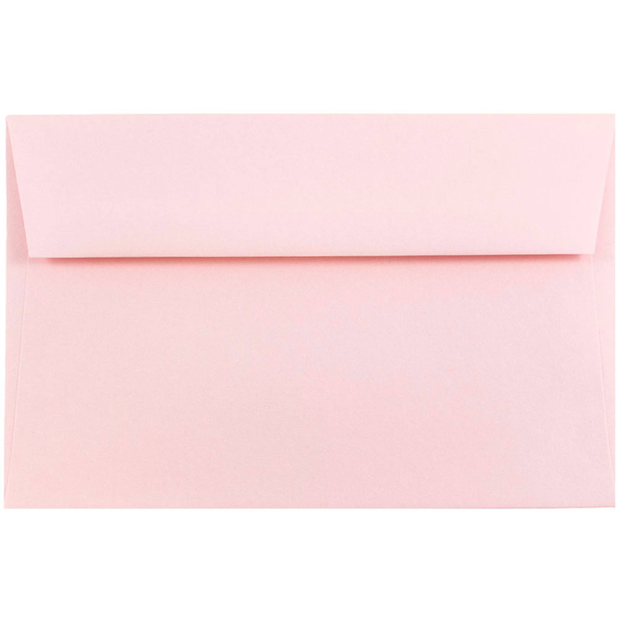 JAM Paper A2 Baby Pink Pastel Invitation Envelopes